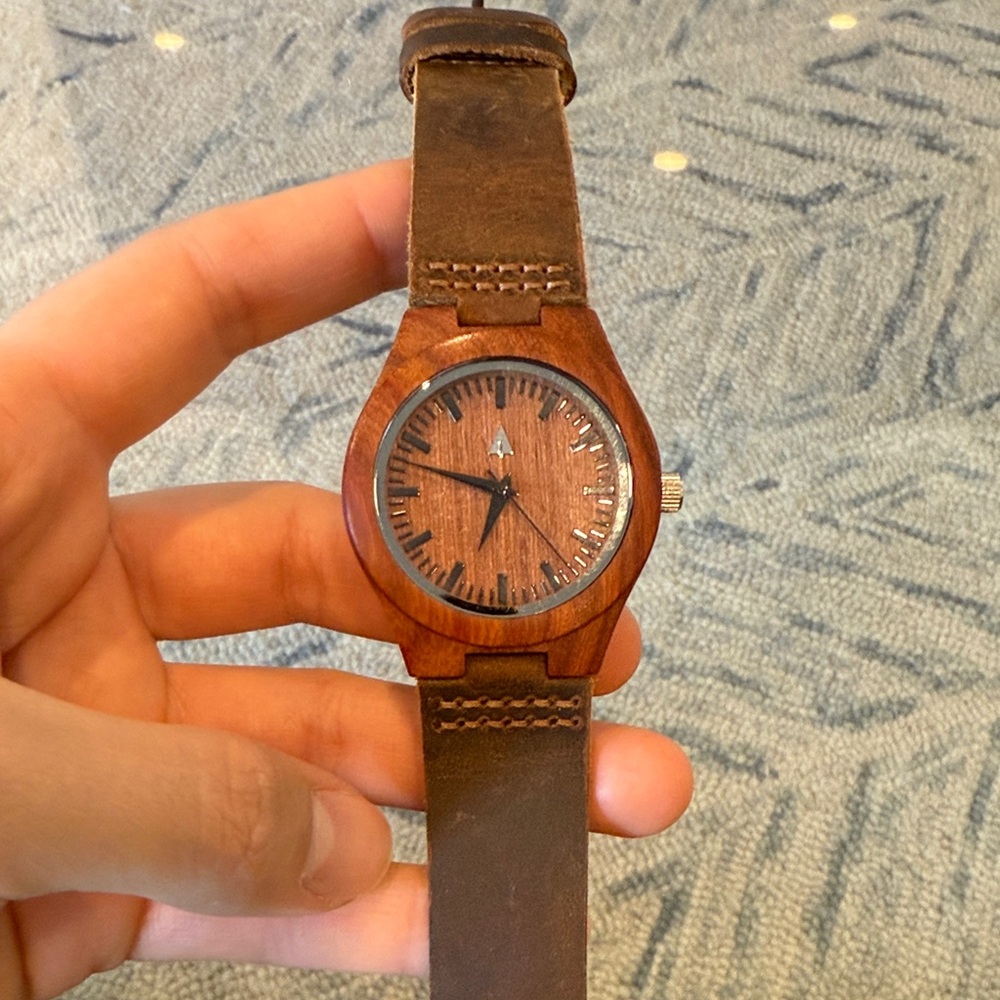 Brown Leather Men's Watch